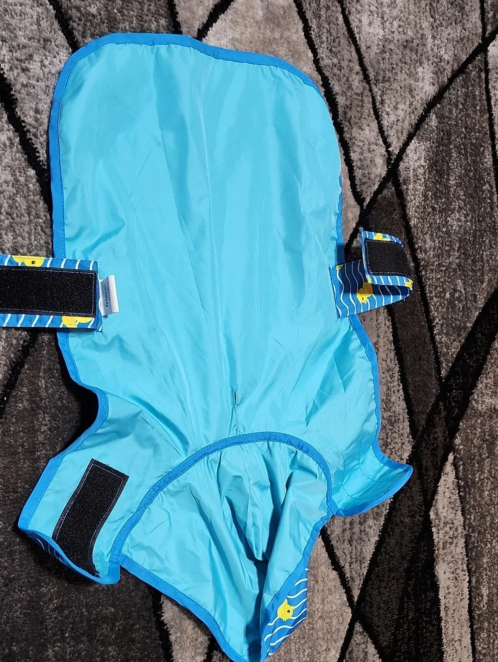 FRISCO BLUE WAVE RUBBER DUCK WATERPROOF HOODIE RAINCOAT NWOT